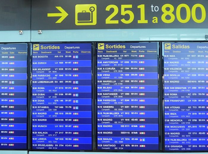 出発スクリーン