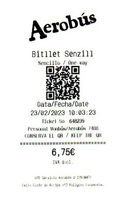 空港バス　チケット