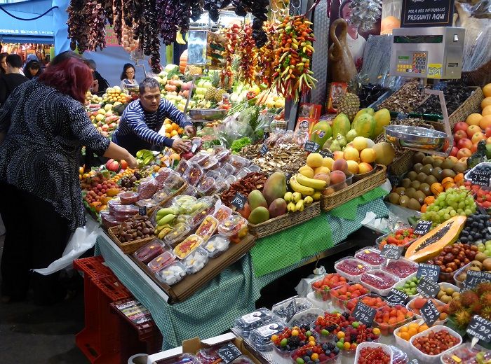 サンジュセップ市場　屋台