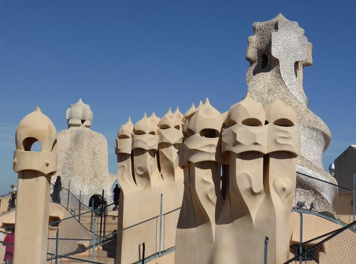 カサ・ミラの屋上