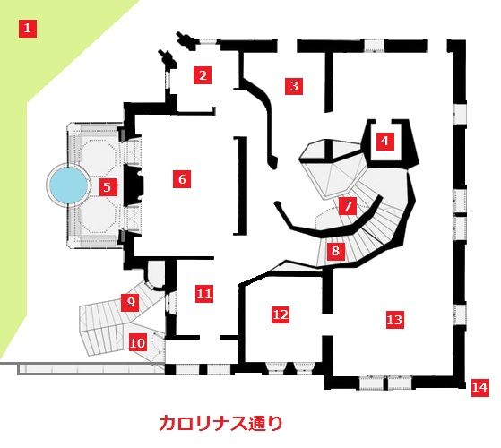 カサビセンス　１階　マップ