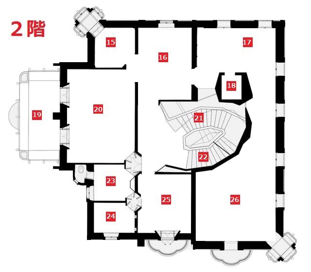 カサビセンス　２階　マップ