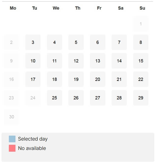 ミロ　カレンダー