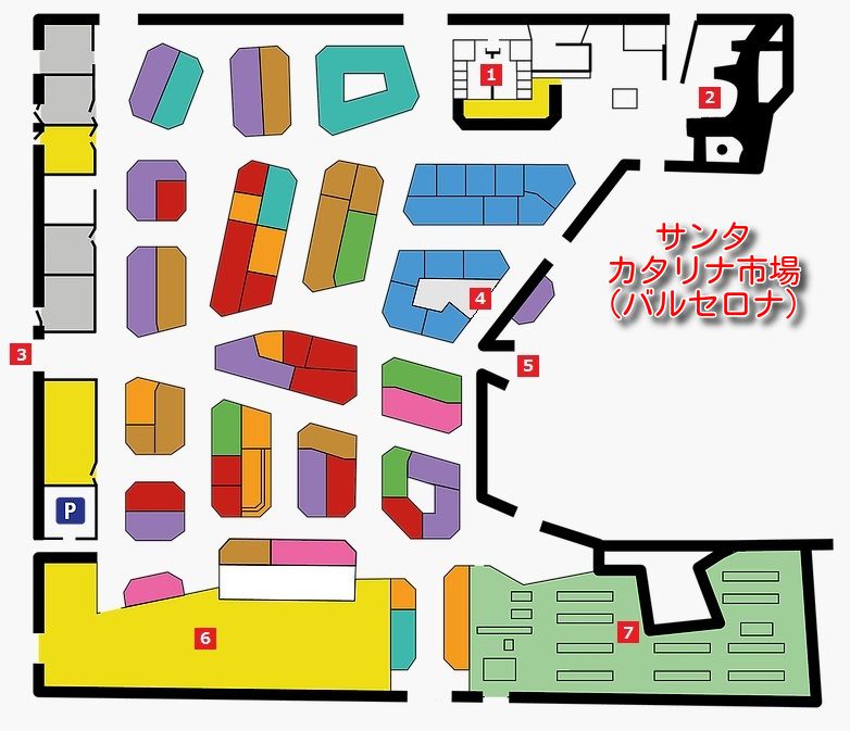 市場 フロアマップ