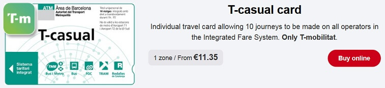 バルセロナ　地下鉄　チケット