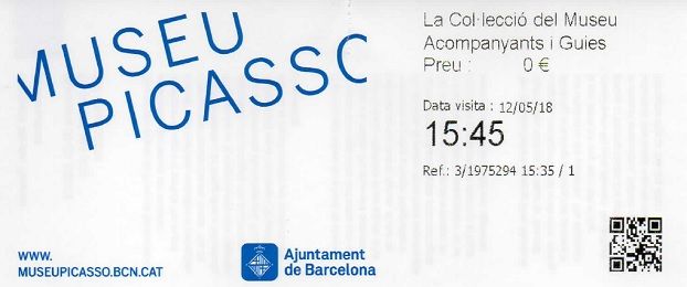 ピカソ美術館　チケット