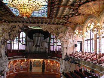 バルセロナ世界遺産　カタルーニャ音楽堂
