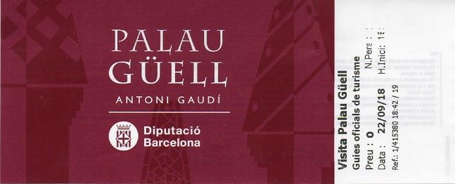 グエル邸　チケット