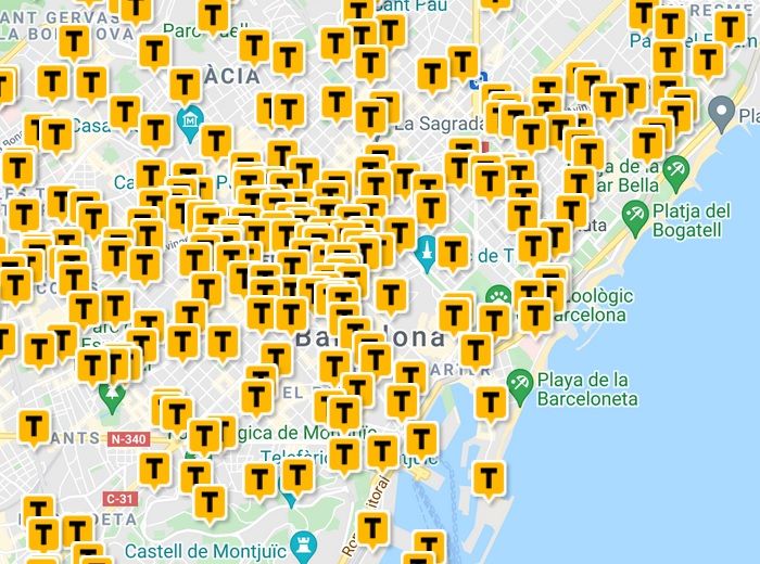 バルセロナ　タクシー乗り場