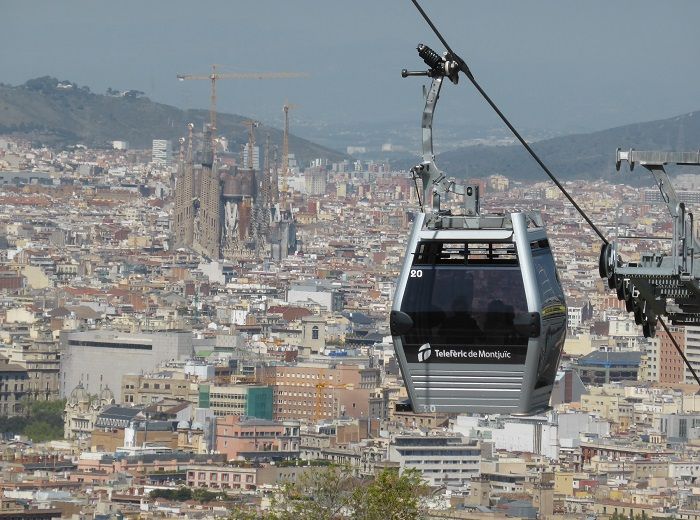 モンジュイック　ゴンドラ