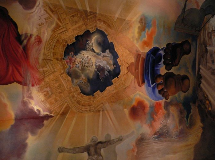 休息の間　天井