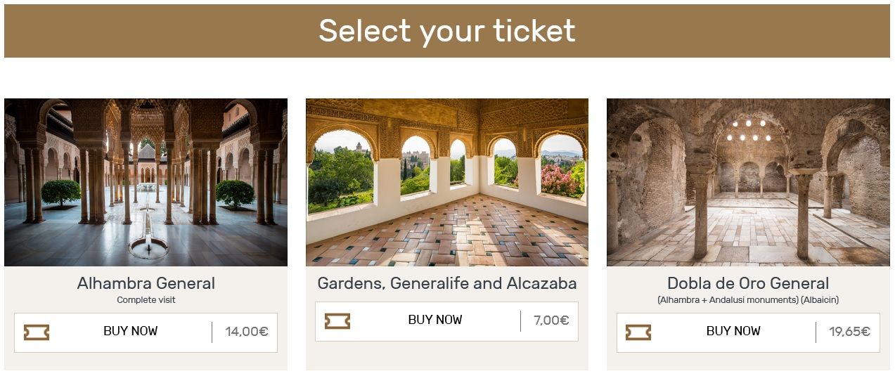 グラナダ　ヘネラリフェ　予約